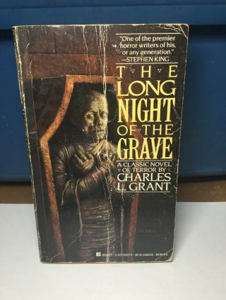 Vintage 1988 The Long Night Of The Grave Classic Novel Of Terror Horror Mummy