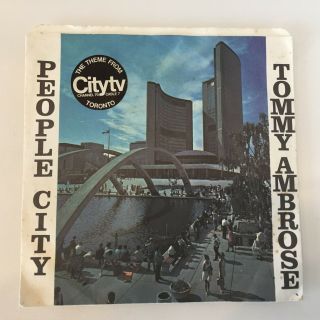 Vintage Rca City Tv Toronto Theme Song People City Tomy Ambrose 45 Rpm Record