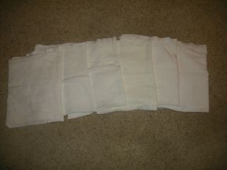 Vintage Gerber Birdseye Curity Cloth Cotton Diapers 27 " X 24 " Pre - Owned 6 - Euc