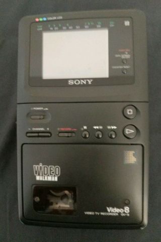 Vintage Sony Video 8 Walkman Gv - 8 With Carrying Pouch Look To Be