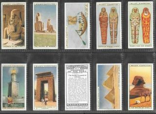 Wills 1926 (world Wonders) Full 50 Card Set  Wonders Of The Past