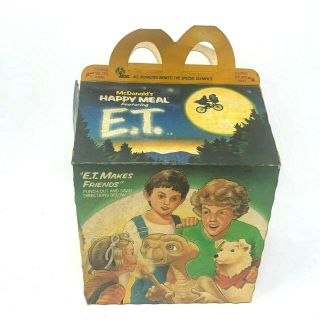 Vintage 1985 Mcdonalds Happy Meal Box Et The Extra Terrestrial Lion King Bonus