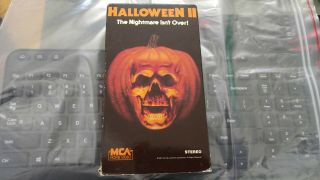 Vhs Tape Halloween 2 Ii (1981) Early Mca Release • Vintage Horror • Michael Myer