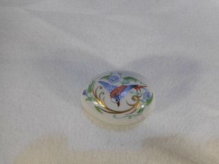 Vintage Limoges Hand Painted Porcelain Egg Trinket Box