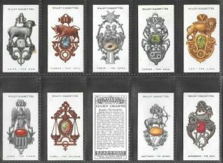 Wills 1923 Intriguing (lucky Pendant) Full 50 Card Set  Lucky Charms
