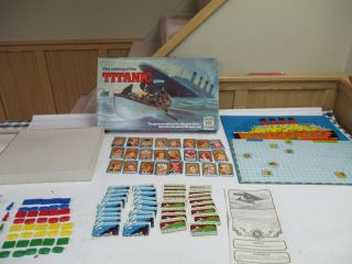 Vintage 1976 The Sinking Of The Titanic Game 100 Complete Ideal Toys
