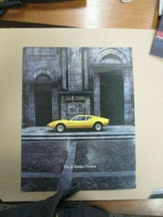 Vintage De Tomaso Pantera Sales Brochure