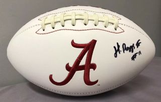 Henry Ruggs Signed Alabama Crimson Tide Logo Football W/ 2018 Sec