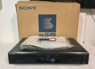Vintage Sony Cdp - Xe - 400 Single Disc Cd Player - Sounds Great - W/box -
