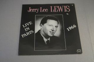 Vintage Jerry Lee Lewis Live In Paris 1966 33 1/3 Rpm Record Album