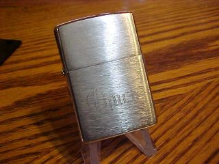 Vintage ZIPPO 05 Cigarette Lighter - Engraved Chuck 2