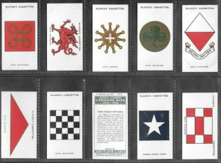 Player 1924 (signs) Full 50 Card Set  Army Corps & Div 