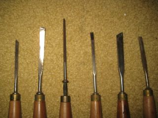 SET OF12 ANTIQUE WOOD CARVING TOOLS 3