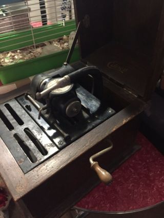 Antique Thomas Edison Amberola Phonograph Player
