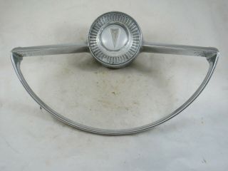 Vintage 1961 Pontiac Car Steering Wheel Horn Ring
