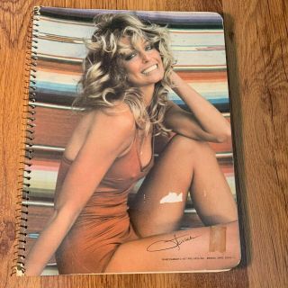 Vintage Farrah Fawcett 1977 Pro Arts 10.  5x8 60 Sheet Wide Ruled Notebook