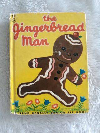 Vintage Rand Mcnally Junior Elf Book The Gingerbread Man 1960s Childrens Book