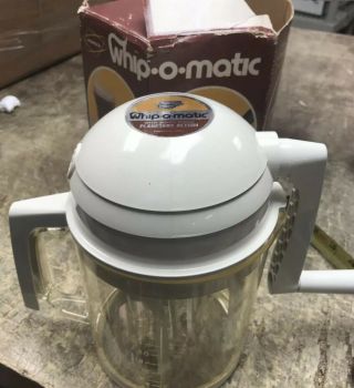 Vintage Whip - O - Matic By Popeil Brothers 1975 Hand Mixer Whip O Matic W4000 Box
