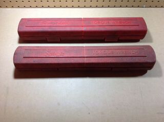 2 Vintage Snap On Torque Wrench Hard Cases Cases Only