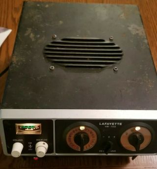 Vintage Lafayette Hb - 700 5 Watt 23 Channel Cb 2 Way Radio W/ An Speaker