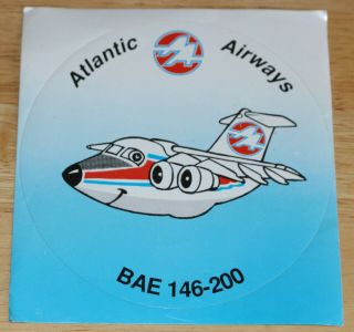 Old Atlantic Airways (faroe Islands) Bae 146 - 200 Airliner Sticker