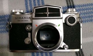 Vintage Miranda Sensorex Slr 35mm Film Camera Body Only Good