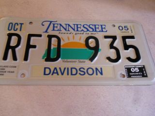 2005 Tennessee Stamped License Plate Sounds Good To Me Rfd 935