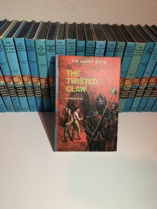 Vintage The Hardy Boys Book Matte F.  Dixon 80s Edition Twisted Claw