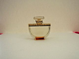Vintage Fleurs De Rocaille Empty Perfume Bottle By De Caron