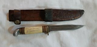 Vintage Western Boulder Colo Knife With Sheath