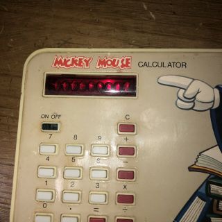 Vintage 1970s Disney Mickey Mouse Calculator Model 4610 By Concept 2000