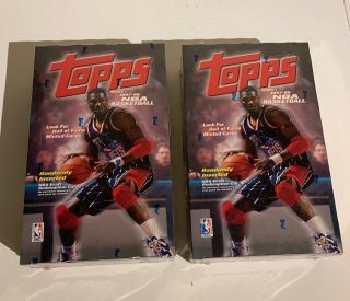 2 Boxes Of 1997 - 1998 Topps Nba Basketball Factory Set Series 1
