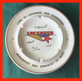 Vintage Lockheed Aviation Aircraft Office Airport Large Desk Table Tray