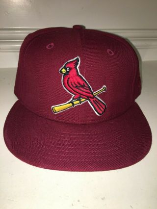 St.  Louis Cardinals Era 59fifty Cap Hat Usa Wool 7 1/2 Maroon