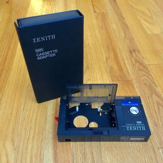 Zenith Vhs - C Cassette Adapter Vac414 Made In Japan With Case Vcr Vintage Vtg