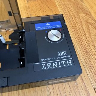 Zenith VHS - C Cassette Adapter VAC414 Made In Japan With Case VCR Vintage VTG 3
