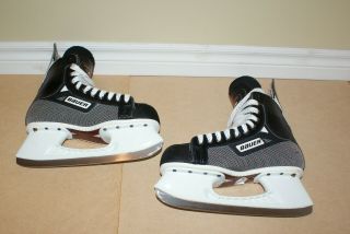 Vintage Bauer Supreme 3000 TUUK Custom Blades ice hockey Skates Senior Size 9 2
