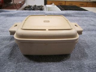 Vintage Littonware 1.  5 Quart Square Covered Cassarole Dish Lid 39271/39272