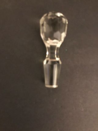 Crystal Faceted Vintage Wine Stopper 3 " Tall (nb)
