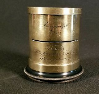 Antique Voigtlander & Sohn Euryscop Iv No.  3 Brass Lens - Cond