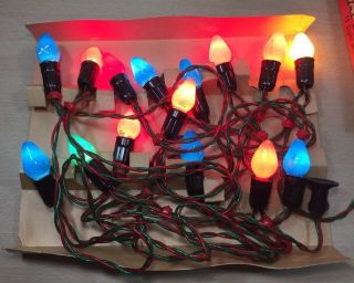 Vintage Noma Christmas Lights,  Set Of 15 With Safety Plug, 2