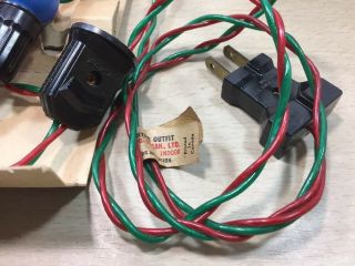 Vintage Noma Christmas Lights,  Set Of 15 With Safety Plug, 3