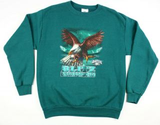 Vintage Nfl Philadelphia Eagles Pullover Crewneck Sweatshirt Size Med Blitz Inc