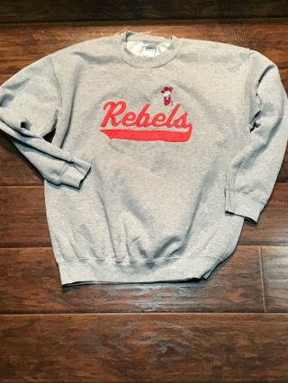 Vintage Ole Miss Rebels Colonel Reb Sweatshirt Size Large