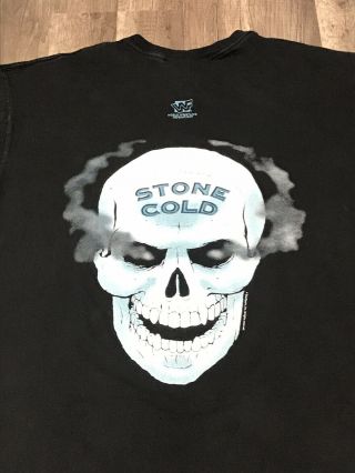 Vintage 1998 Wwf Wwe Stone Cold Steve Austin 3:16 Smoking Skull T - Shirt Sz Xl