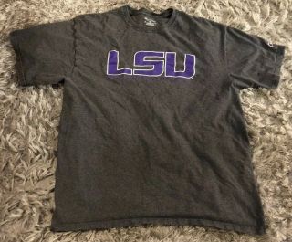 Champion Lsu Tigers Louisiana State University Purple T - Shirt Size X - Large