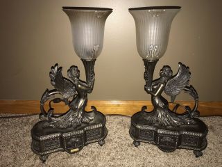 Stunning Dale Tiffany Antique Road Show Lamps Set