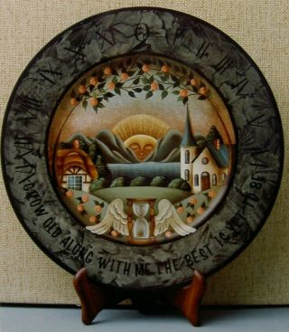 Betty Caithness Vintage Tole Painting Pattern " Sundial Plate "
