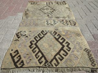 Anatolia Small Kilim Doormat Bedroom Tapis Vintage Small Rug 27,  5 " X50 " Area Rugs