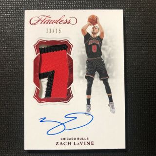 Zach Lavine 2018 - 19 Flawless Vertical Sick Patch Auto 20/25 - Bulls [a128]
